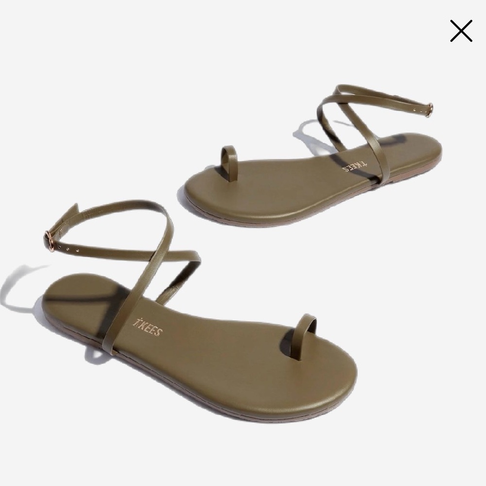 NEW Tkees Women's Phoebe Olive Sandals - 38